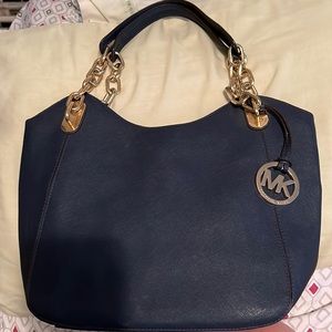 Michael kors original purse navy blue